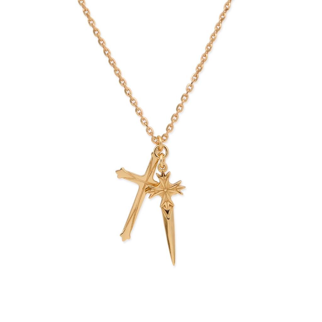 Emanuele Bicocchi Emanuele Bicocchi Double Cross Necklace