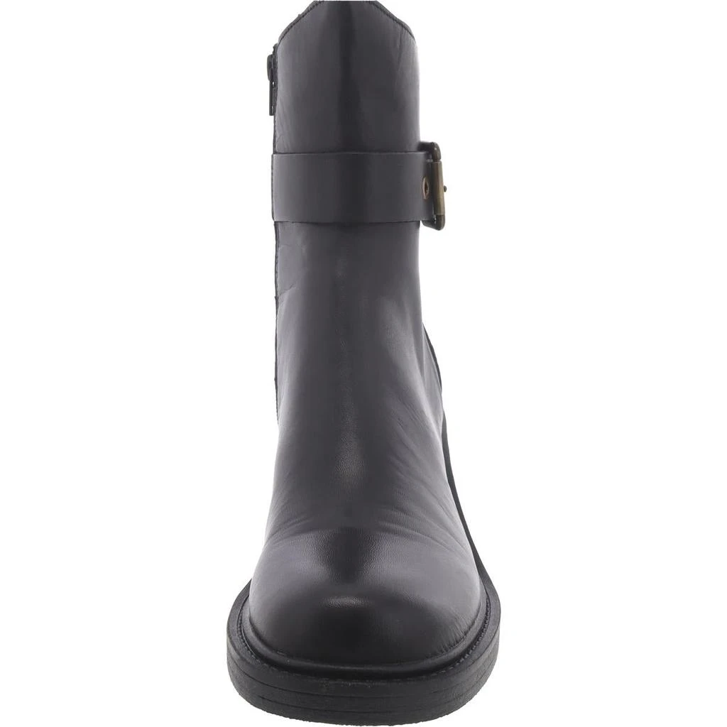 Steve Madden Lutz Womens Leather Stacked Heel Ankle Boots 2