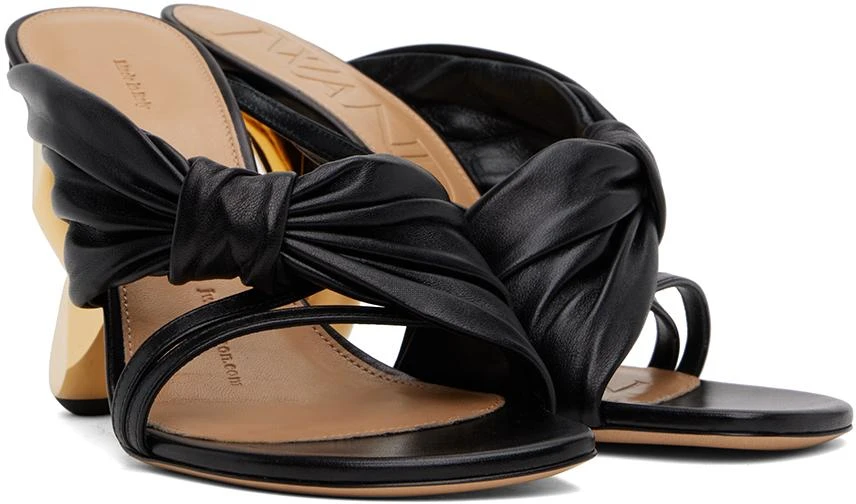 JW Anderson Black Chain Heel Mules 4