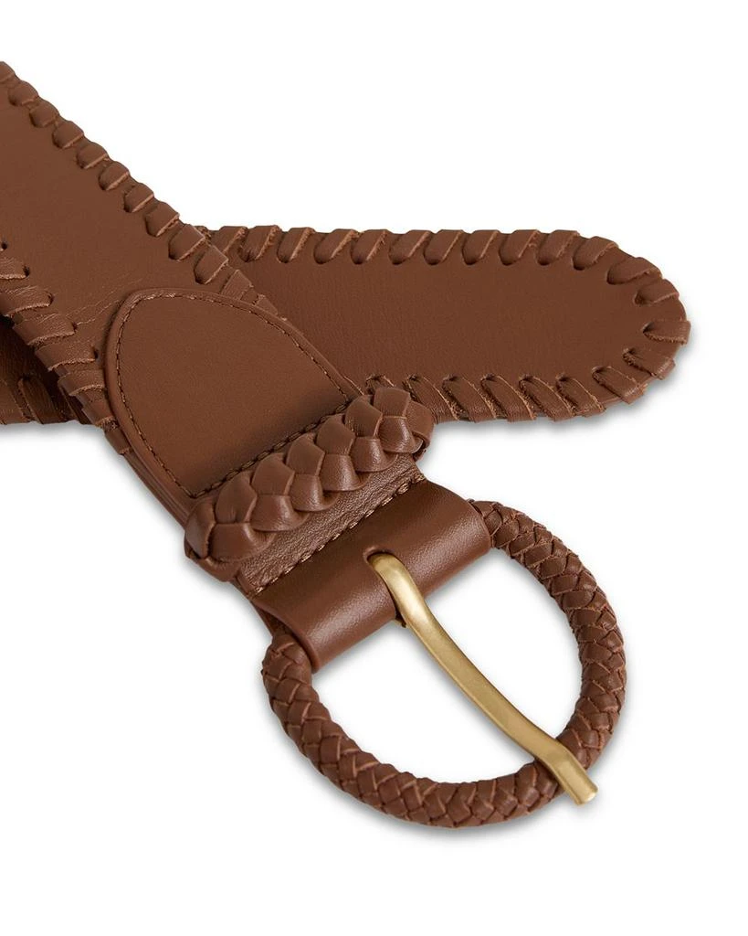 REISS Women's Gia Whipstitch Leather Belt 3