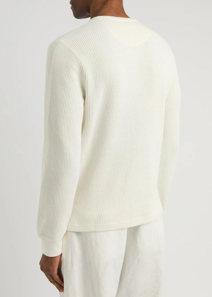 WAX LONDON Halton waffle cotton Henley T-shirt 3
