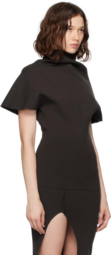 Rick Owens Brown Concordians Draped Top 2