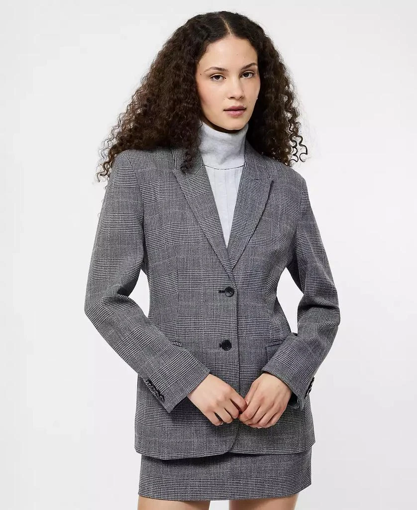 French Connection Women's Owen Plaid Suit Blazer 3