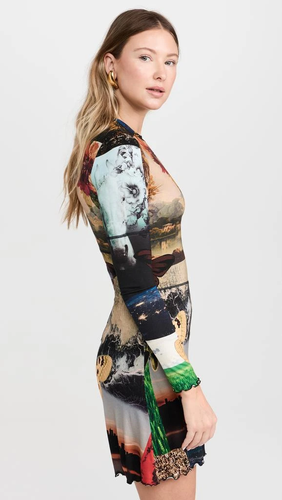 Alice + Olivia Delora Paneled Flare Mini Dress 3