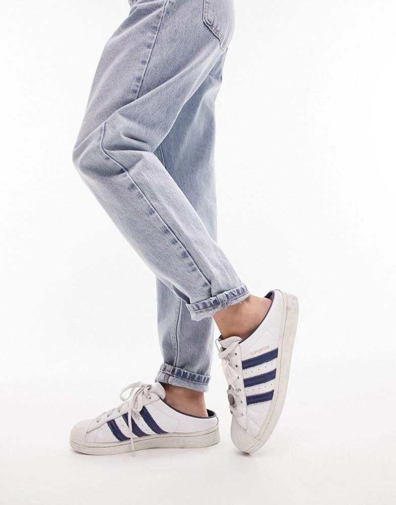 Topshop Petite Topshop Original Petite Mom jeans in bleach 4