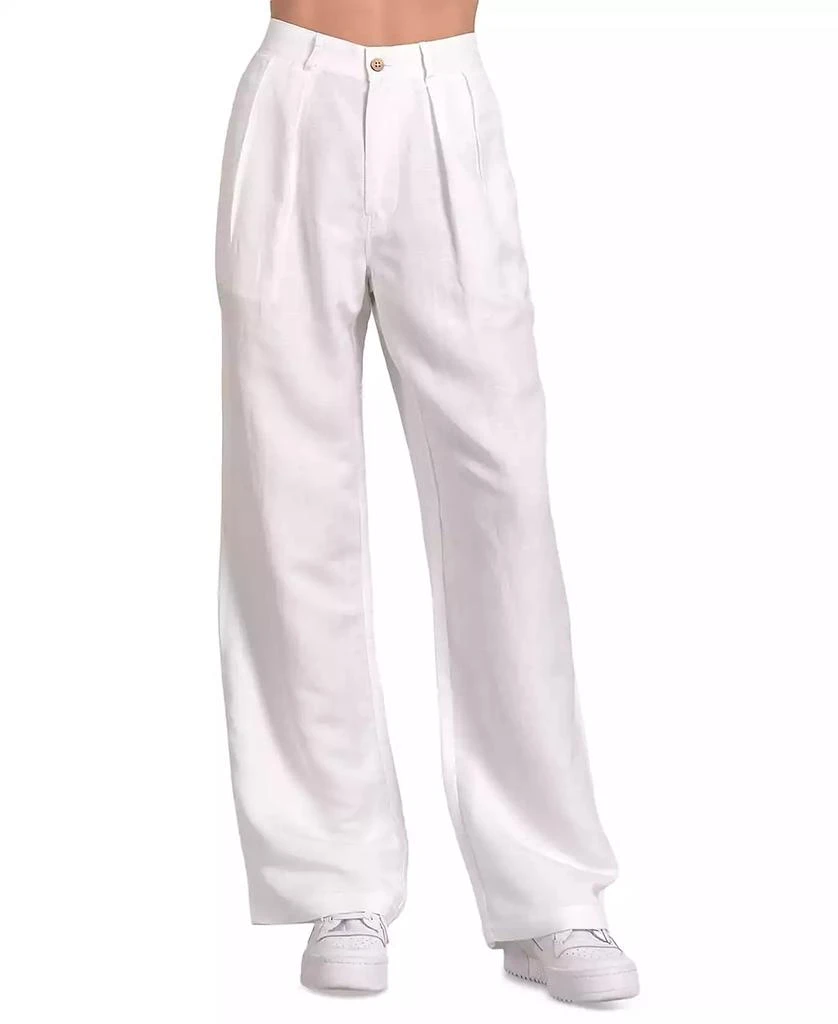 Elan Women's Pleat-Front Wide-Leg Pants 1