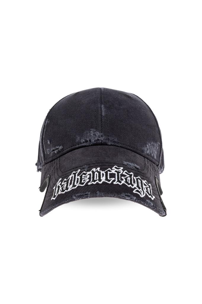 帽子 balenciaga FRONT PIERCING cap Shop Balenciaga Front Piercing Faded Cap on Sale at