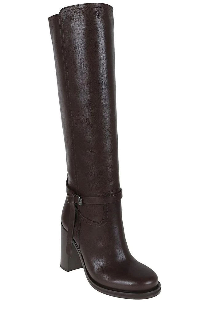 Brunello Cucinelli Brunello Cucinelli Buckle Detailed Round-Toe Boots 2