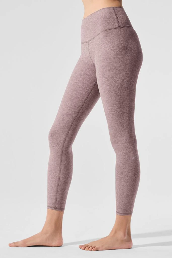 Alo Alosoft High-Waist 7/8 Highlight Legging - Dark Pink Quartz Heather 6