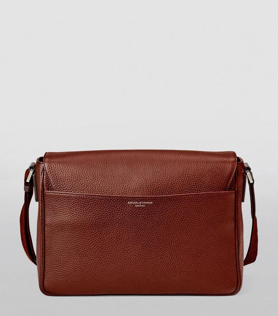 Aspinal of London Leather Reporter Messenger Bag 2