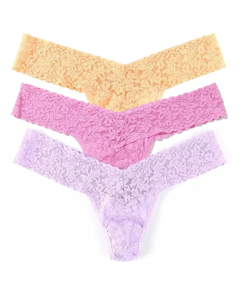 Hanky Panky Women
s Signature Lace Low Rise Thong 3 pack Panty 3