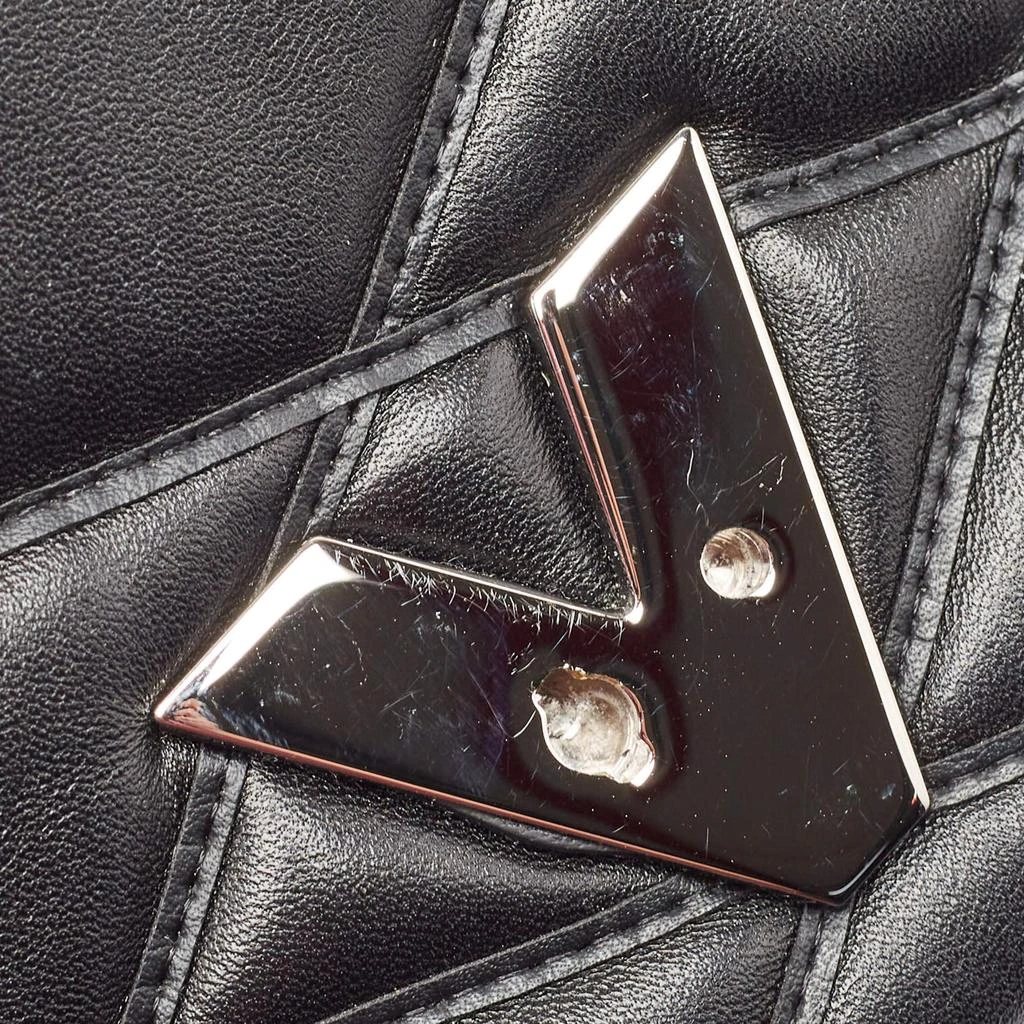 Louis Vuitton Louis Vuitton Black Leather Malletage GO-14 MM Bag 6