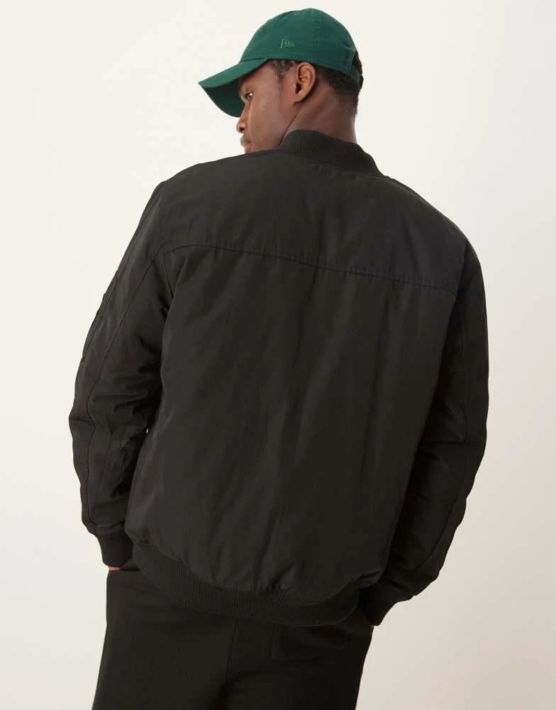 New Look New Look padded bomber jacket in black 4