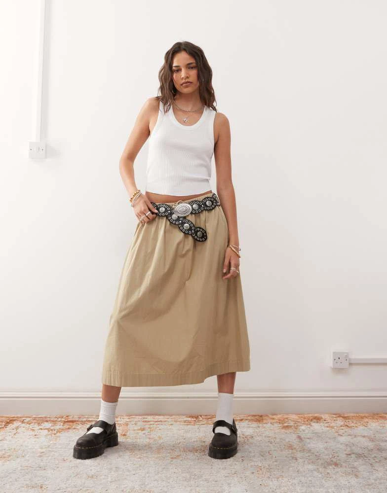 COLLUSION COLLUSION waffle vest top in white 4