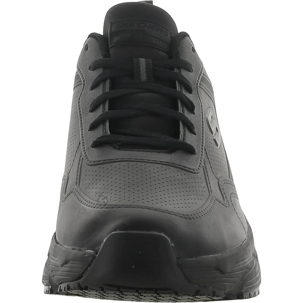 SKECHERS Mens Faux Leather Slip-Resistant Work and Safety Shoes 2
