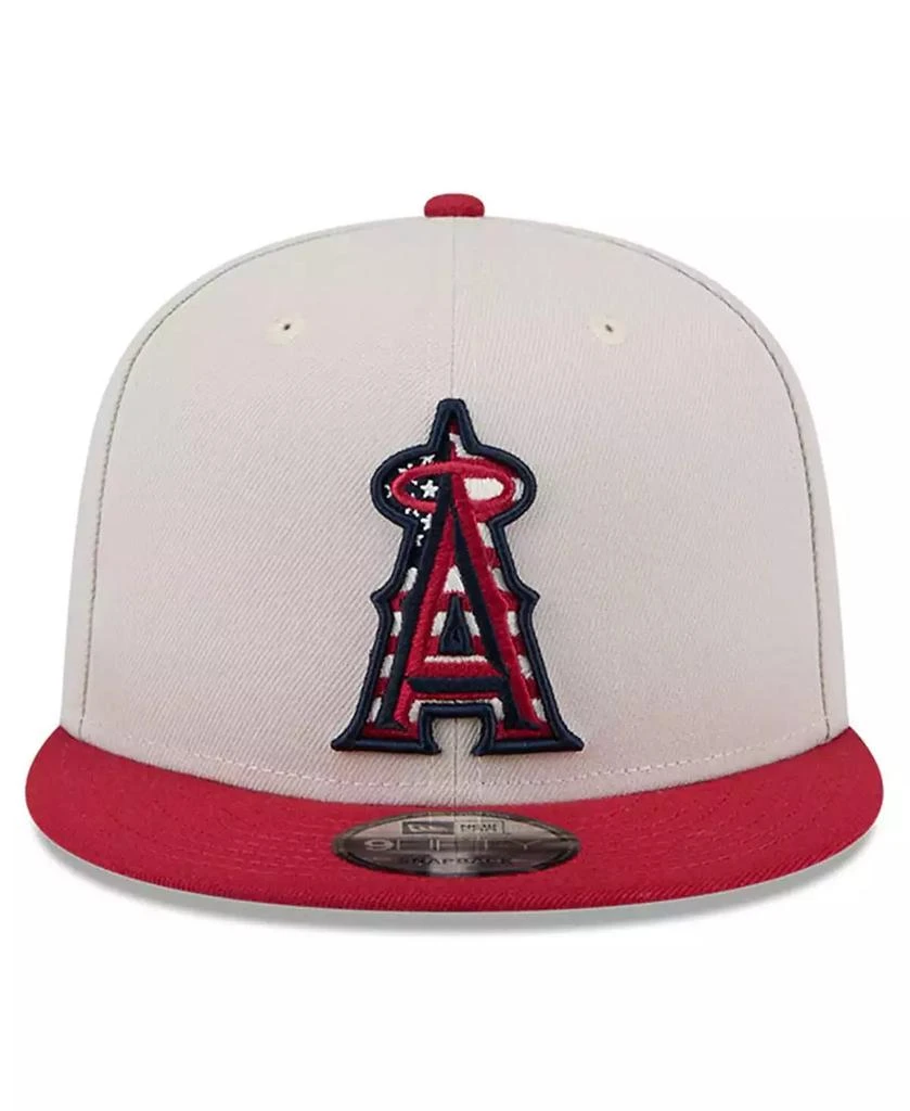 New Era Men's Red Los Angeles Angels 2024 Fourth of July 9FIFTY Snapback Hat 4