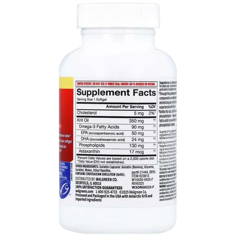 Walgreens Antarctic Krill Oil 350 mg Softgels 7