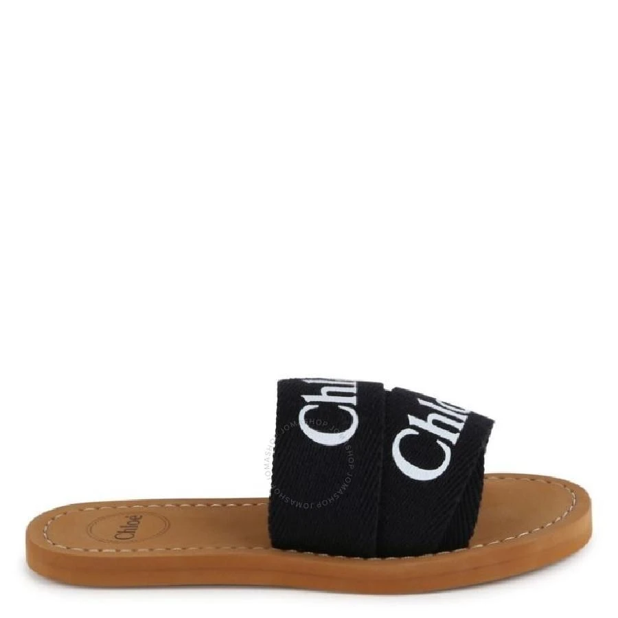 Chloé Kids Logo-Print Flat Sandals 1