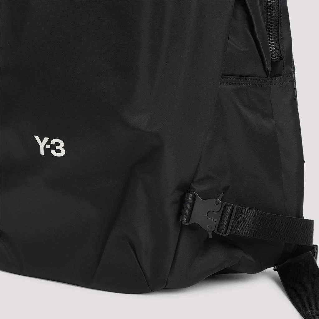Y-3 LOGO PRINT NYLON BACKPACK 4