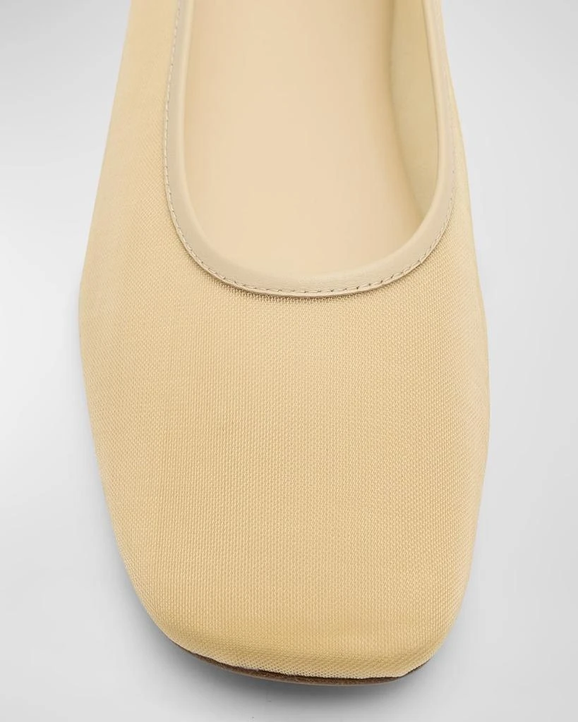 Vince Leah Mesh Square-Toe Ballerina Flats 7