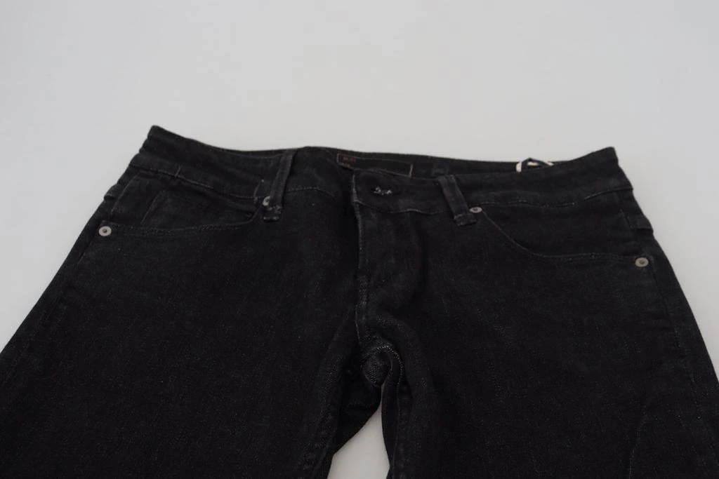 Acht Acht Black Low Waist Slim Fit Cotton Denim Jeans 4
