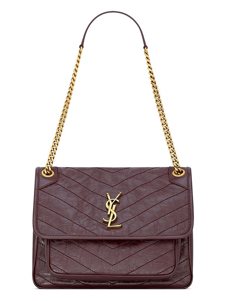 Yves Saint Laurent Niki Medium Shoulder Bag in Vintage Leather
