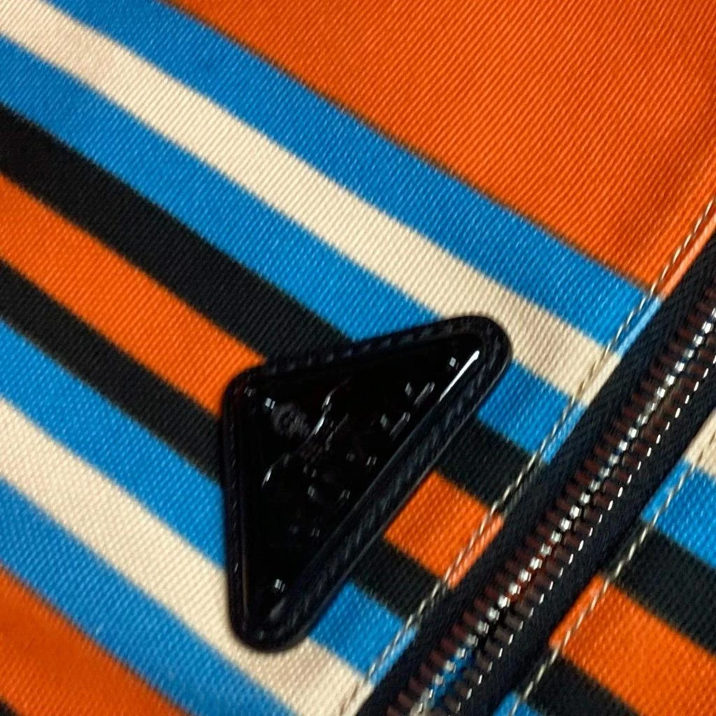 Prada Prada Orange Blue x Black stripe crossbody Bag 6