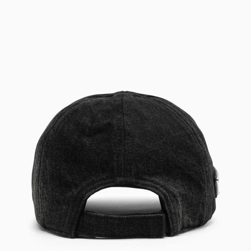 Prada Washed-out black baseball cap 3
