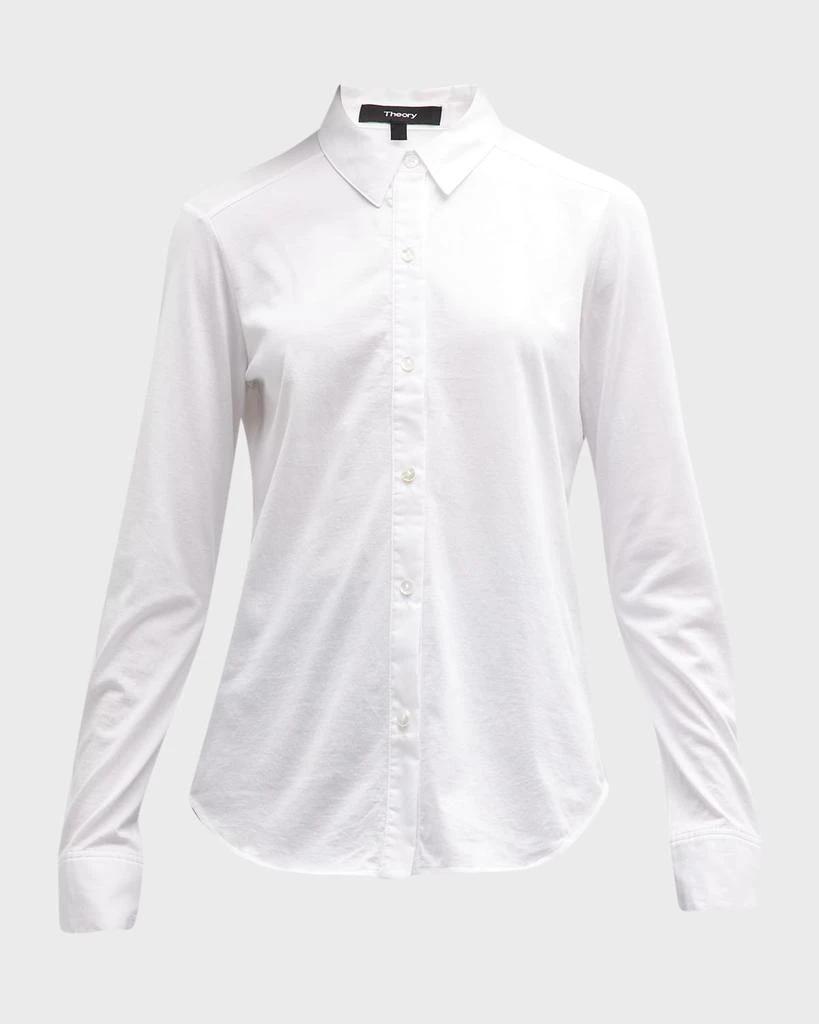 Theory Riduro Organic Cotton Button-Up Shirt 1
