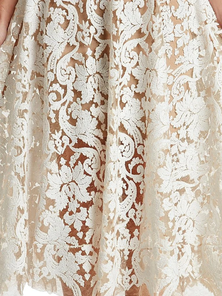 Dress The Population Blair Sleeveless Sequin Lace Midi Dress 4