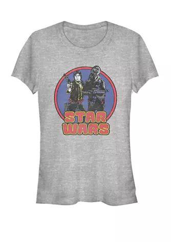 Star Wars Wars Han Chew Retro Primary Circle Short Sleeve Graphic T Shirt