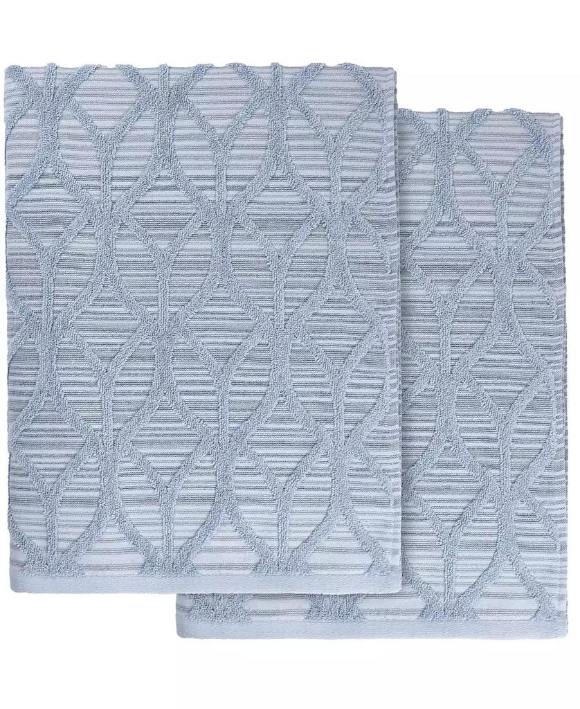 Linum Home Textiles Alev Jacquard 2 Piece Turkish Cotton