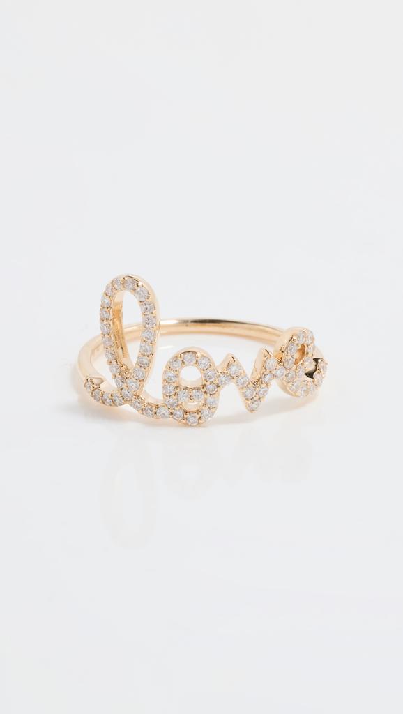 Sydney Evan 14k Large Love Script Ring