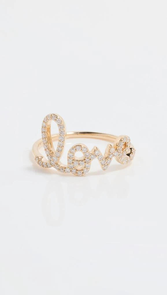 Sydney Evan 14k Large Love Script Ring 1