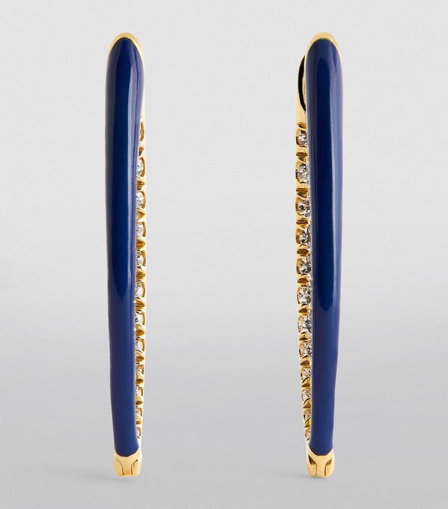 Melissa Kaye Yellow Gold and Diamond Cristina Earrings