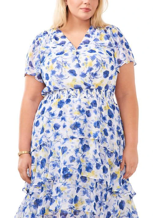 Vince Camuto Plus Size 4 Tier Layered Dress 3