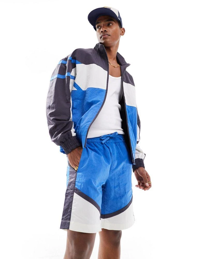 ASOS ASOS DESIGN Co-ord fit nylon shorts with contrast panels 2