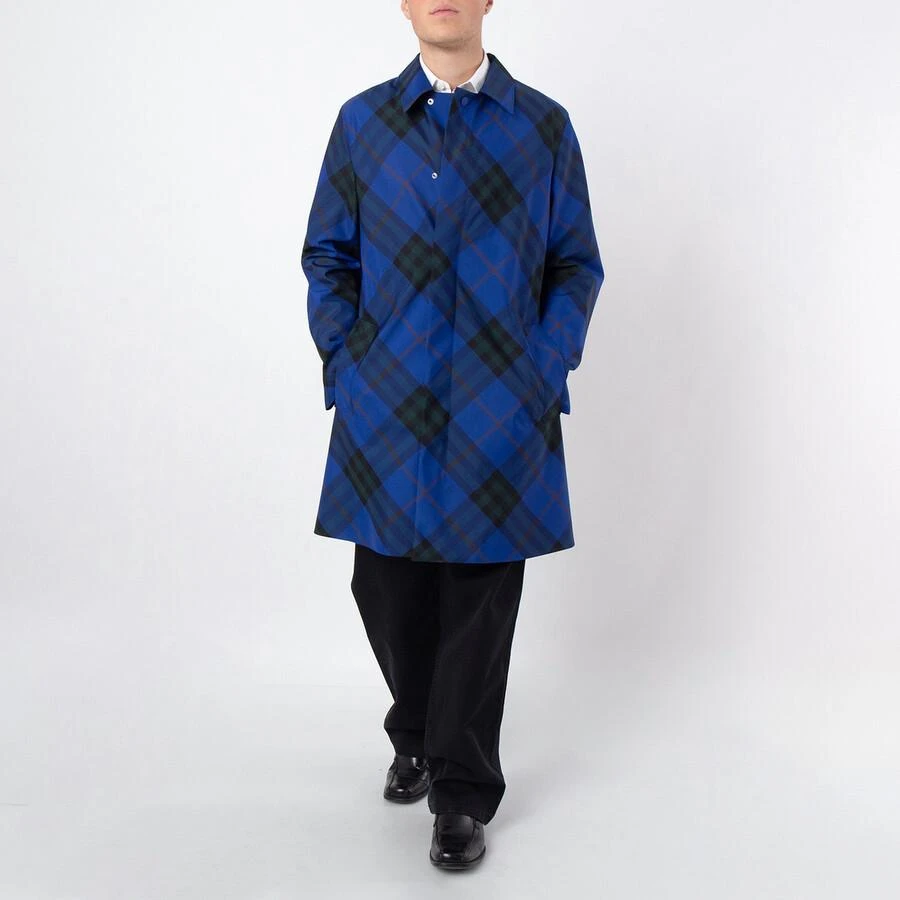 Burberry Mid Length Check Car Coat