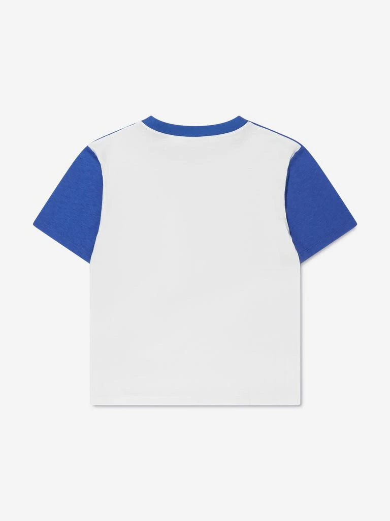 Gucci Gucci Boys Striped Logo T-Shirt in Blue 3