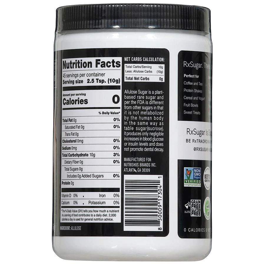RxSugar Allulose Sugar One Pound 4