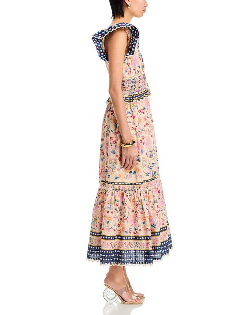 FARM Rio Superbloom Tapestry Cream Maxi Dress 5