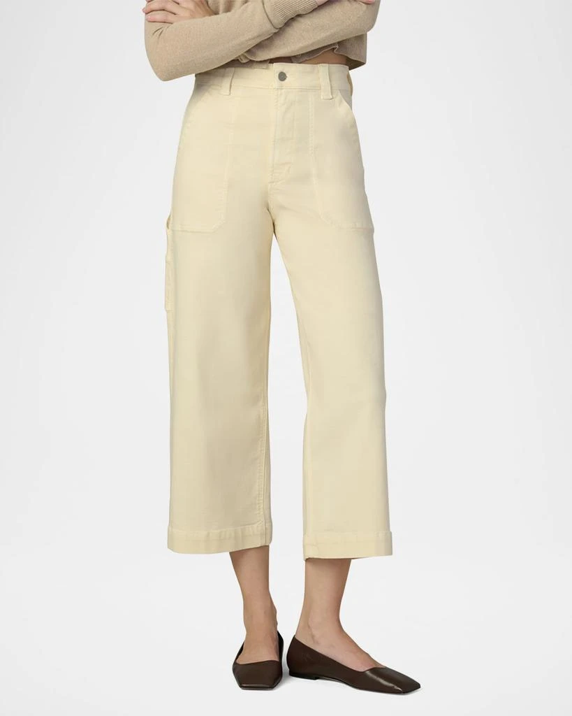 Joe's Jeans The Chloe Wide-Leg Cropped Utility Pants 4