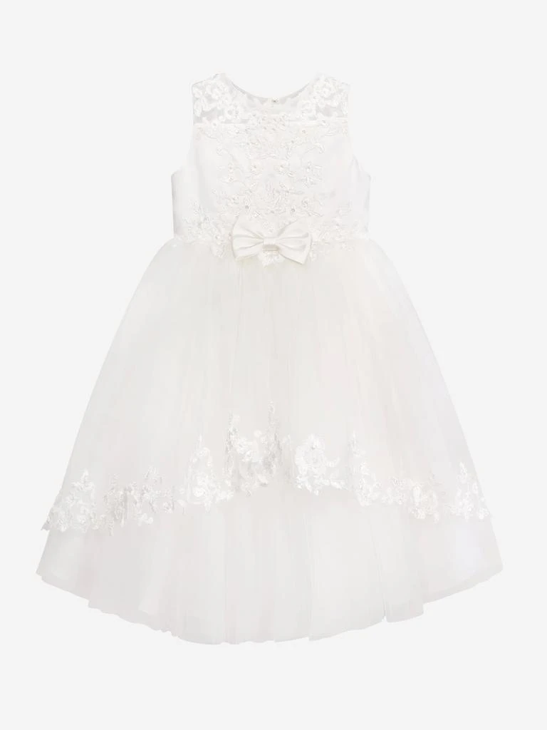 Sarah Louise Sarah Louise Girls Ceremonial Ballerina Length Dress in Ivory 1