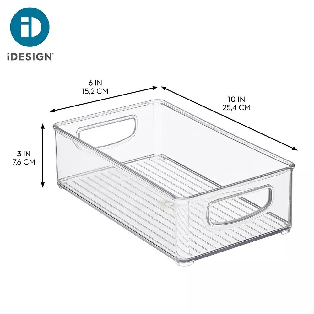 iDesign Stackable Pantry Storage Bin with Handles, Set of 4 4