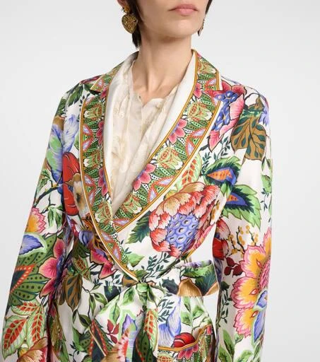 ETRO Floral silk wrap jacket 4