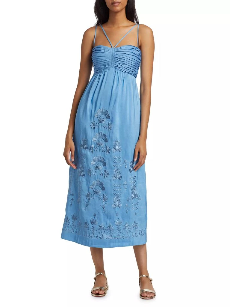 Kobi Halperin Ariella Embroidered Midi-Dress 2
