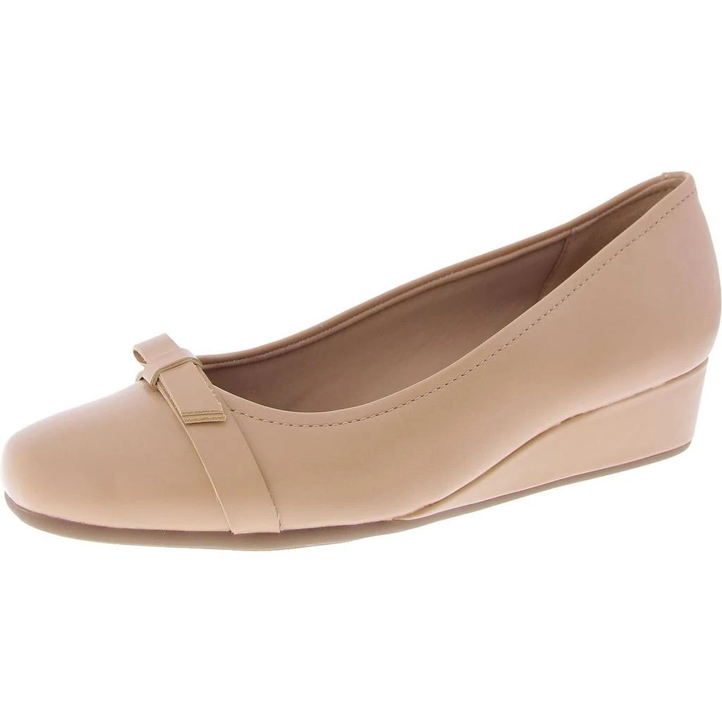 Easy Spirit GERTA 3 Womens Faux Leather Round toe Wedge Heels 4