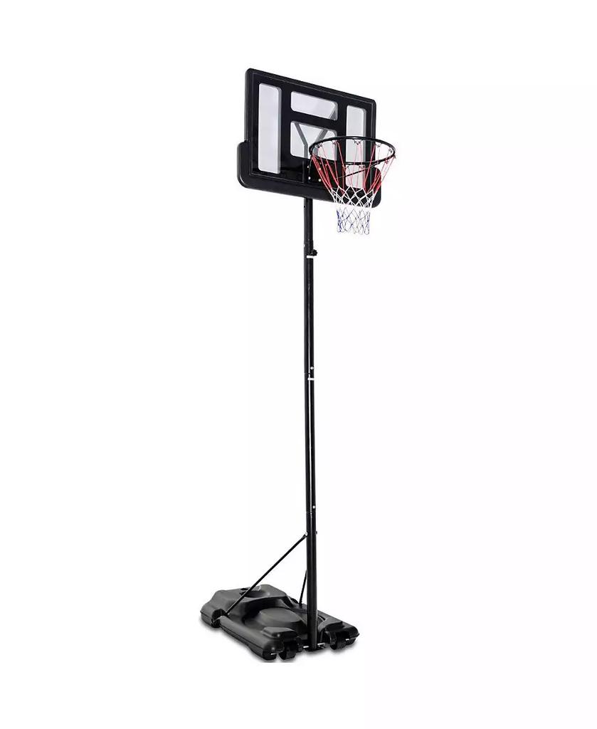 GOUUN Height Adjustable Portable Shatterproof Backboard Basketball Hoop with 2 Nets