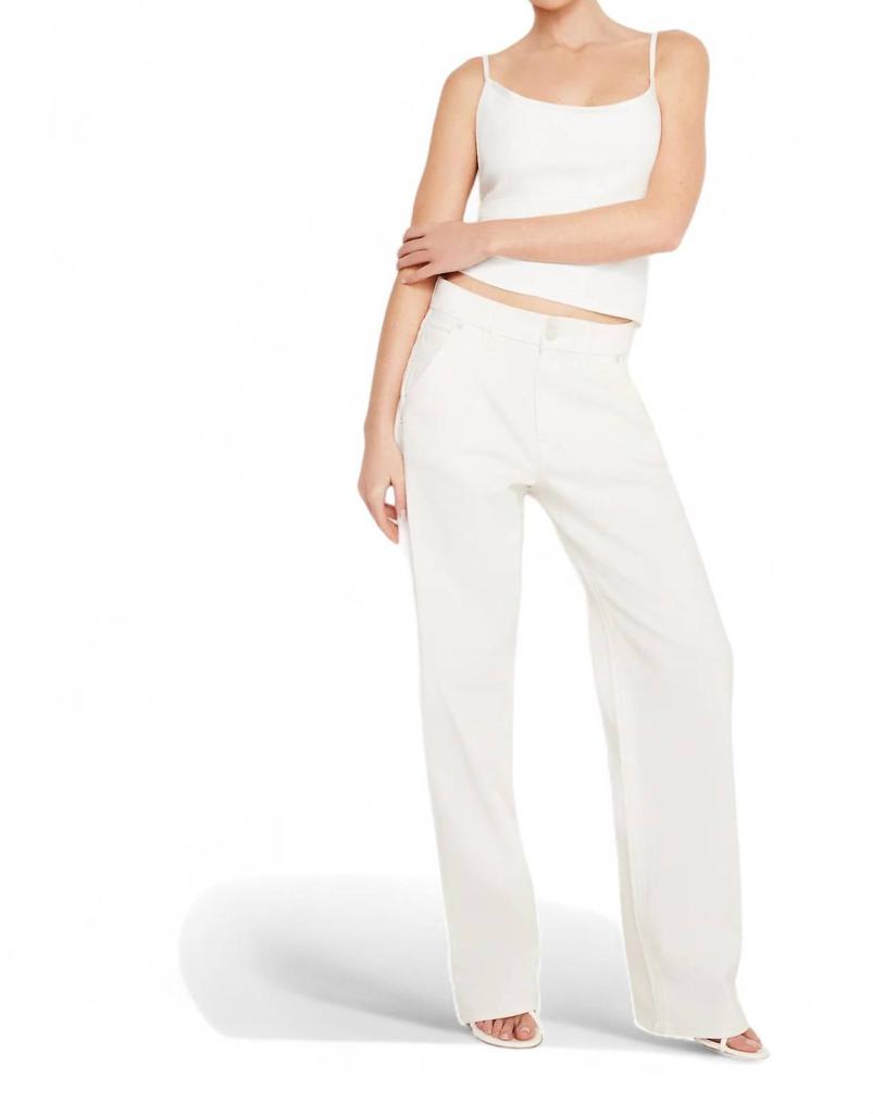 Good American Good ’90S Carpenter Jean In Cloud White