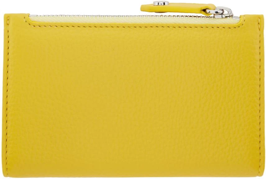 Vivienne Westwood Yellow Re-Vegan Slim Flap Card Holder 2